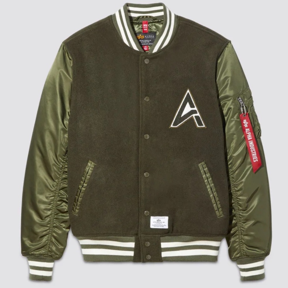 ALPHA INDUSTRIES Varsity Jacket MA-1 Wool
